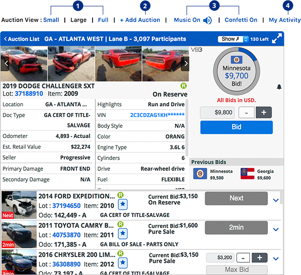 Car Auction - Copart Virtual Tours