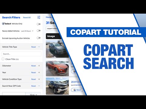 Online Auction - Copart Video Tutorials